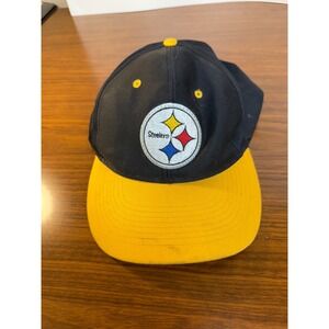 NFL Pittsburgh Steelers Hat Cap Adjustable‎ Snapback Black Yellow